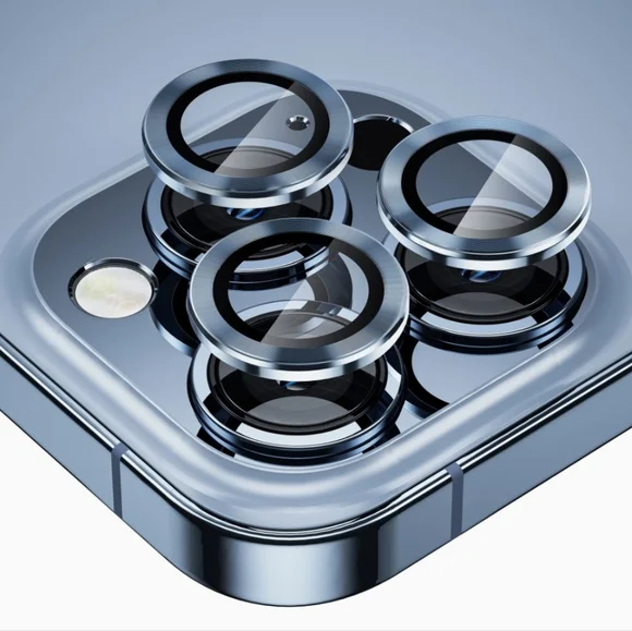 Camera lens tempered glass protector for iPhone 13 Pro, iPhone 13 Pro Max - Picture 1 of 8